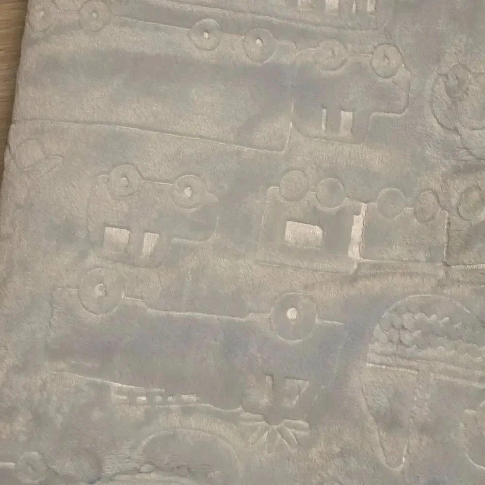 🇬🇪🔹️NWT Just Imagine Blue Oversized 30x40 Embossed Baby Blanket